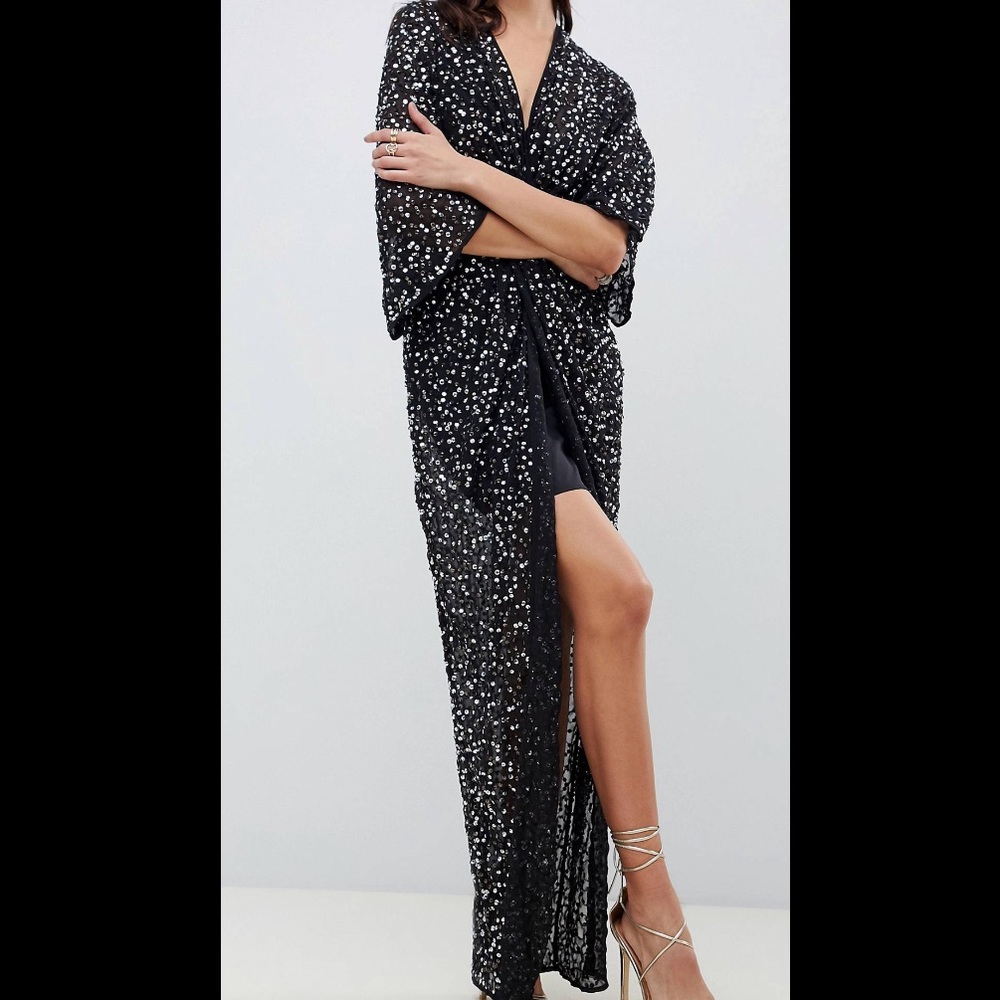ASOS sequin maxi dress
